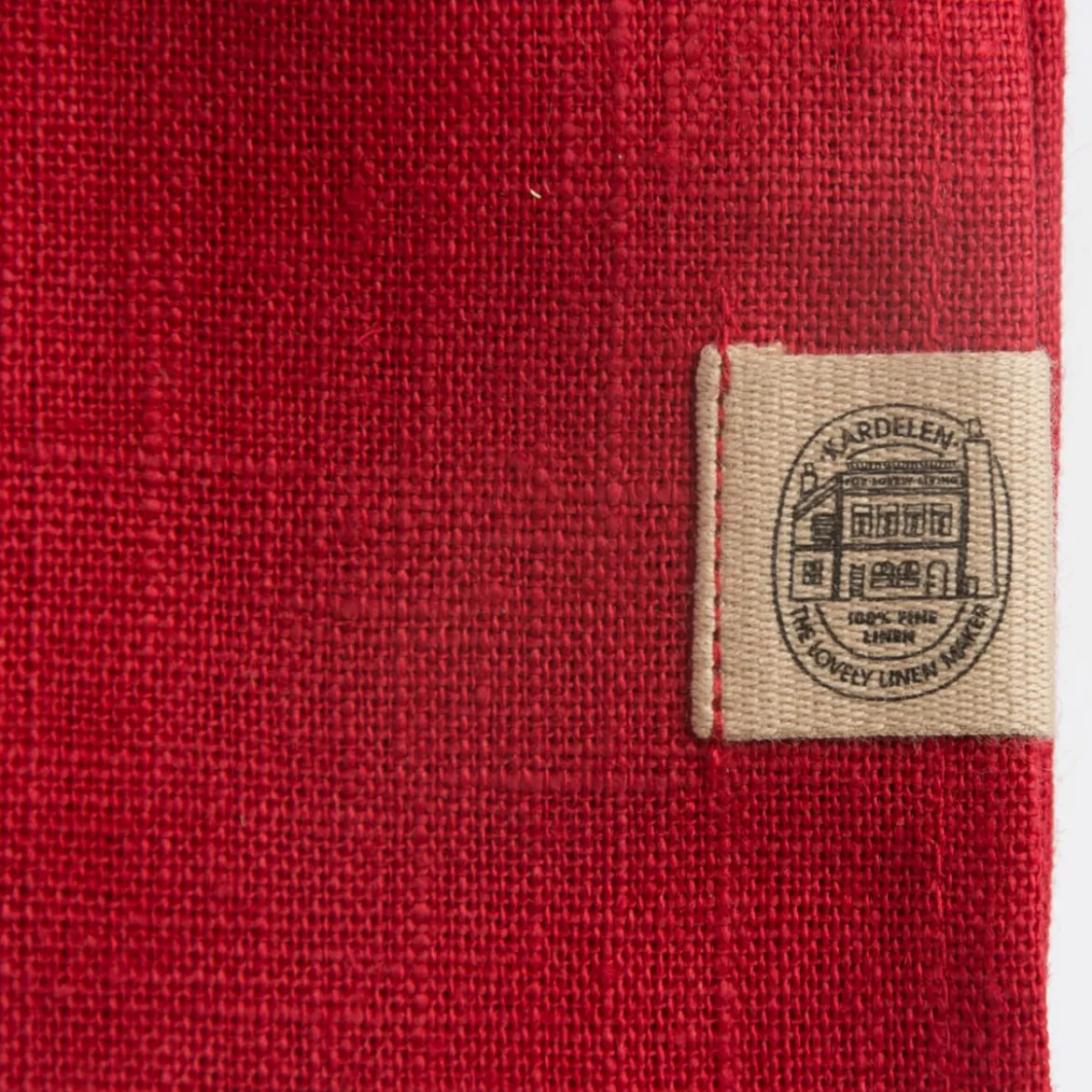 Leinenservietten Stoffservietten Erik 4Stück 44x44cm rot