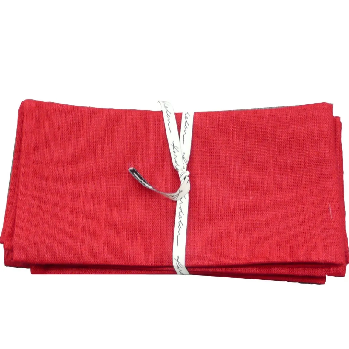 Leinenservietten Stoffservietten Erik 4Stück 44x44cm rot