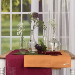 Leinenservietten Stoffservietten Erik 4 Stück 44x44cm wine dunkelrot