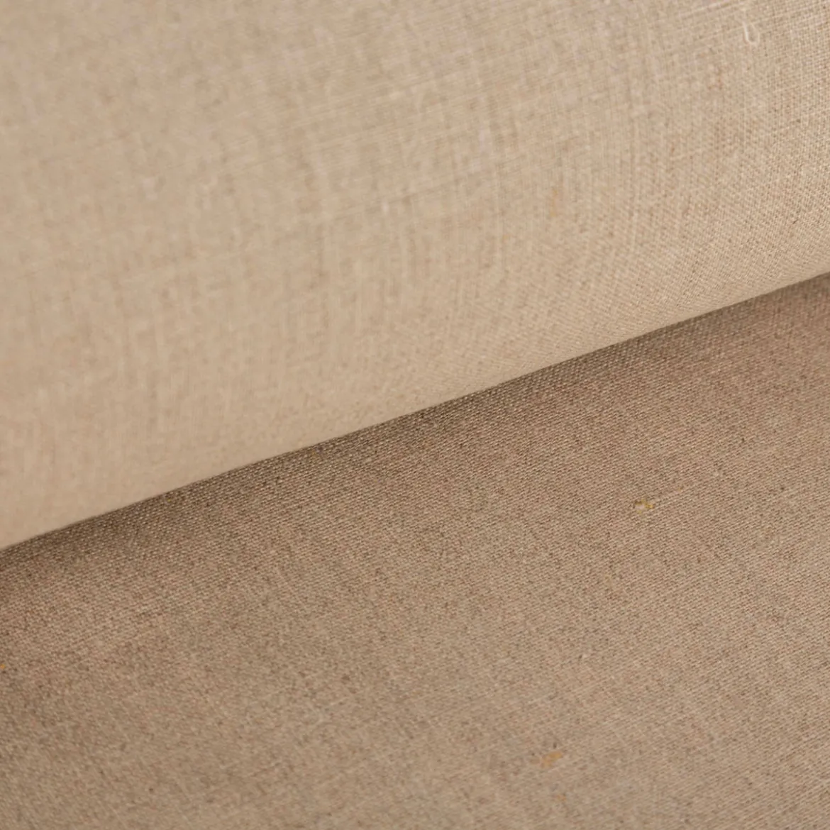 Leinenstoff Dekostoff Vorhangstoff Toile Lin Reinleinen uni natur 150cm Breite