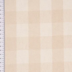 Leinenstoff Dekostoff Webstoff Keswick Natural Würfelkaro 3x3cm natur 140cm Breite