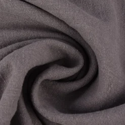 Leinenstoff mit Baumwolle in grau – pflegeleichte stone washed Meterware für Sommermode & Wohntextilien