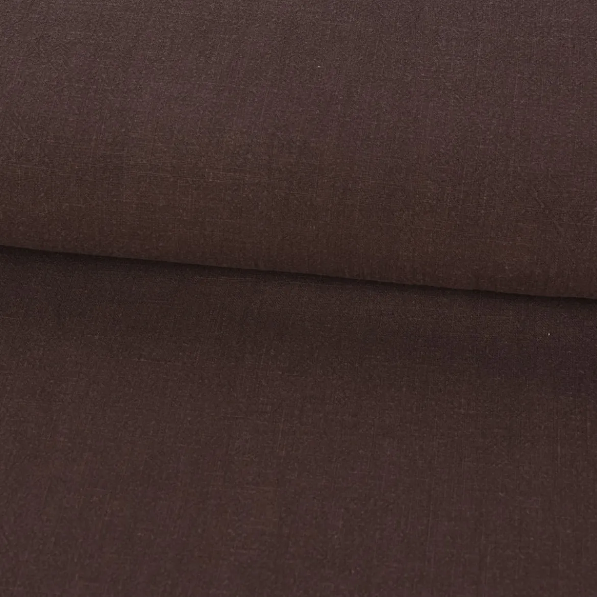 Leinenstoff mit Baumwolle in braun – pflegeleichte stone washed Meterware für Sommermode & Wohntextilien