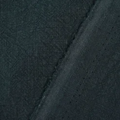 Leinenstoff mit Baumwolle in dunkelblau – pflegeleichte stone washed Meterware für Sommermode & Wohntextilien