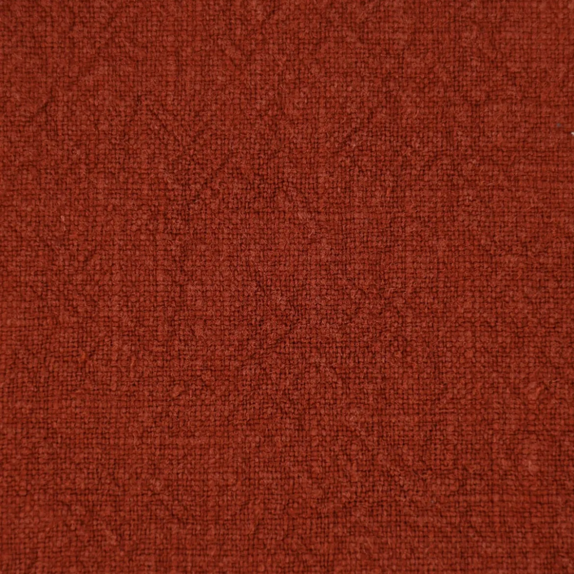 Leinenstoff mit Baumwolle in rost – pflegeleichte stone washed Meterware für Sommermode & Wohntextilien