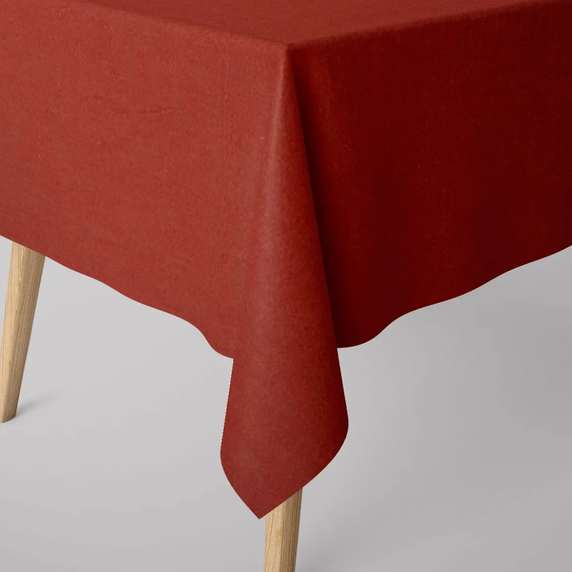 Leinenstoff mit Baumwolle in rost – pflegeleichte stone washed Meterware für Sommermode & Wohntextilien