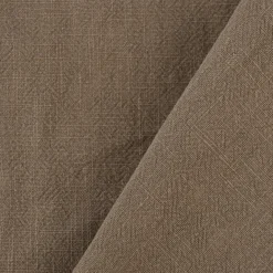Leinenstoff mit Baumwolle in Taupe stone washed 140cm Stoffbreite
