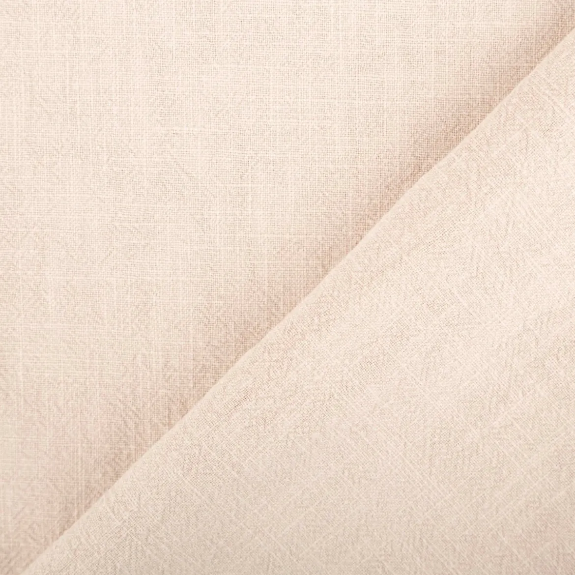 Leinenstoff mit Baumwolle in Beige stone washed 140cm Stoffbreite