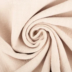 Leinenstoff mit Baumwolle in Beige stone washed 140cm Stoffbreite