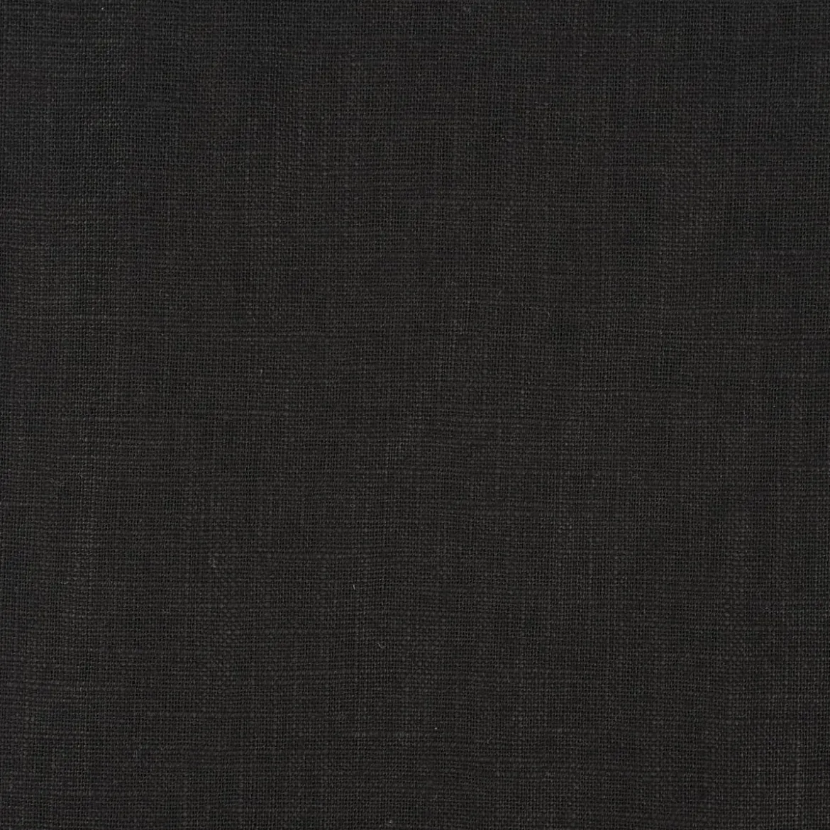 Leinenstoff mit Baumwolle vorgewaschen einfarbig schwarz 1,40m Breite