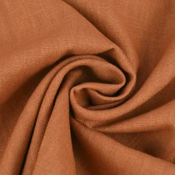 Leinenstoff mit Baumwolle vorgewaschen einfarbig cognac braun 1,40m Breite