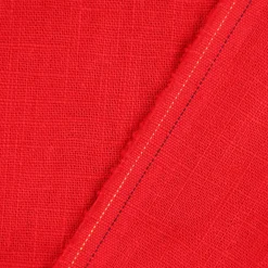 Leinenstoff mit Baumwolle vorgewaschen einfarbig rot 1,40m Breite