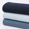 Leinenstoff mit Baumwolle vorgewaschen einfarbig jeans blau 1,40m Breite
