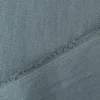 Leinenstoff mit Baumwolle vorgewaschen einfarbig rauch blau 1,40m Breite