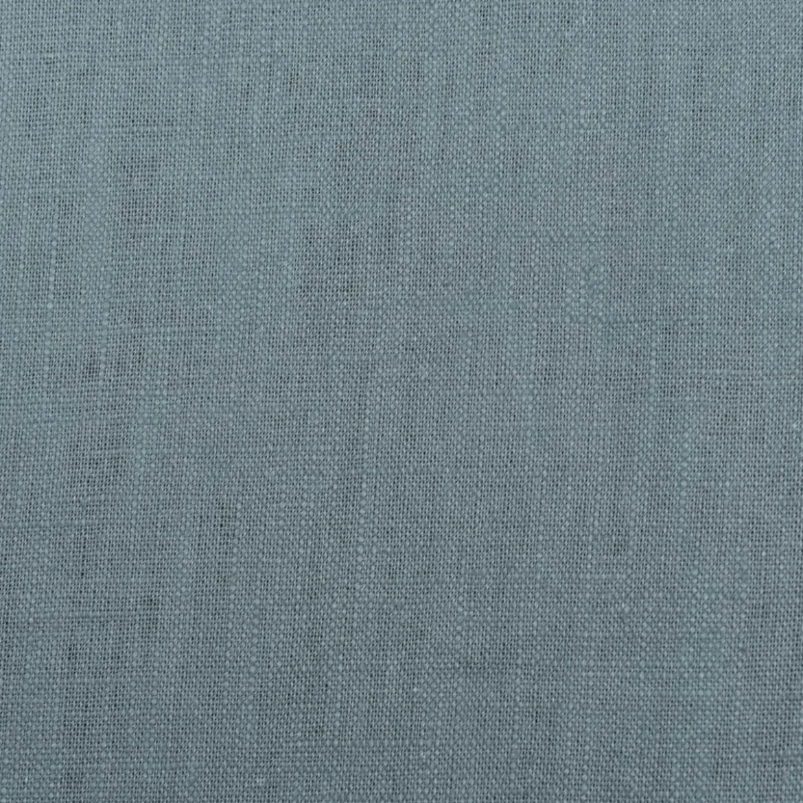 Leinenstoff mit Baumwolle vorgewaschen einfarbig rauch blau 1,40m Breite