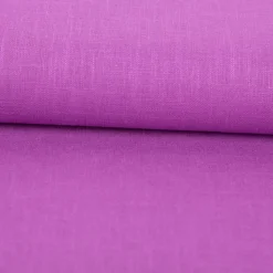 Leinenstoff mit Baumwolle vorgewaschen einfarbig orchid purple1,40m Breite