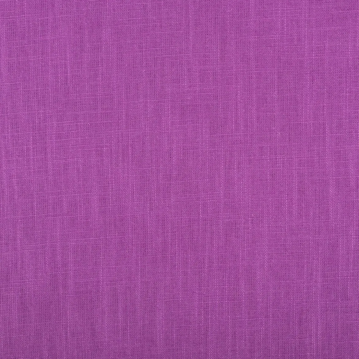 Leinenstoff mit Baumwolle vorgewaschen einfarbig orchid purple1,40m Breite