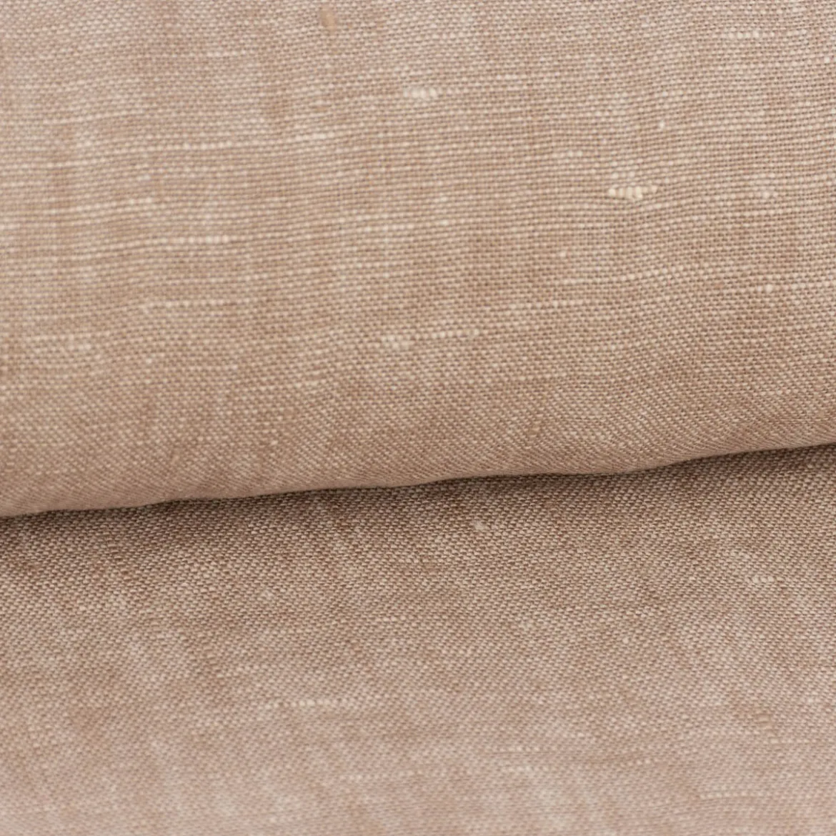 Leinenstoff Reinleinen 100% Linnen Georgio uni camel beige meliert 1,37m Breite