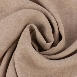 Leinenstoff Reinleinen 100% Linnen Georgio uni camel beige meliert 1,37m Breite
