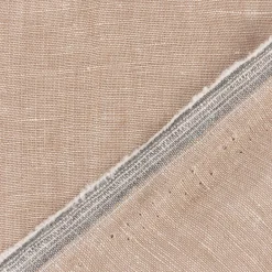Leinenstoff Reinleinen 100% Linnen Georgio uni camel beige meliert 1,37m Breite