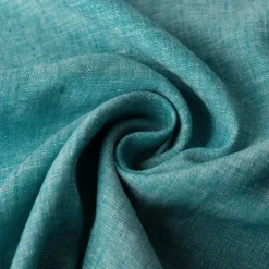 Leinenstoff Reinleinen 100% Linnen Georgio uni petrol meliert 1,35m Breite