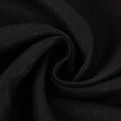 Leinenstoff Reinleinen uni schwarz 1,47m Breite