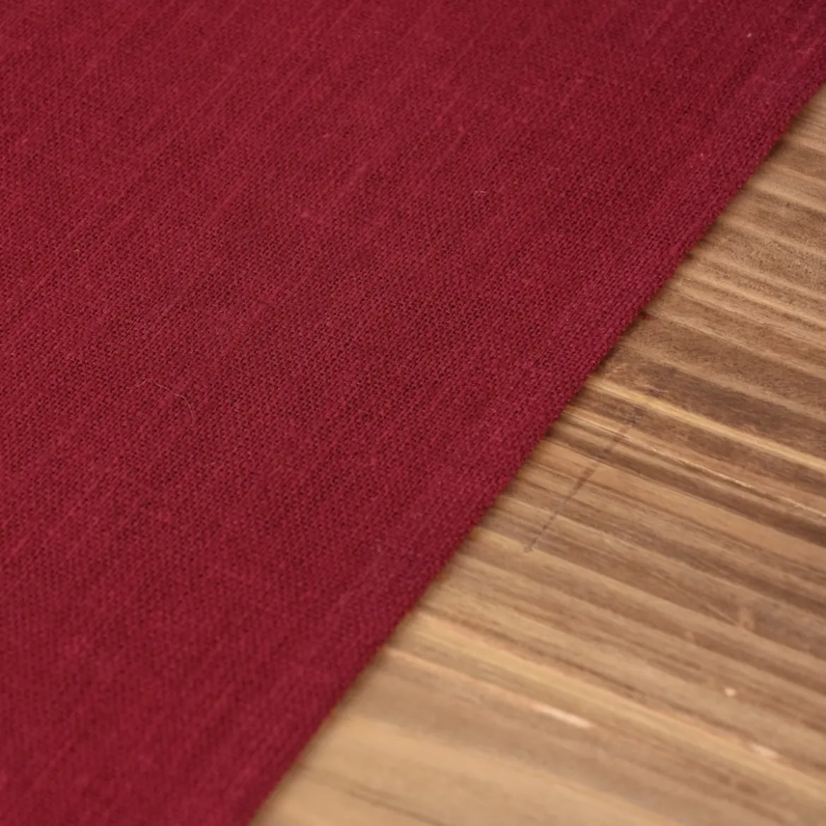 Leinentischläufer Tischläufer Erik 1-lagig 47x150cm wine dunkelrot