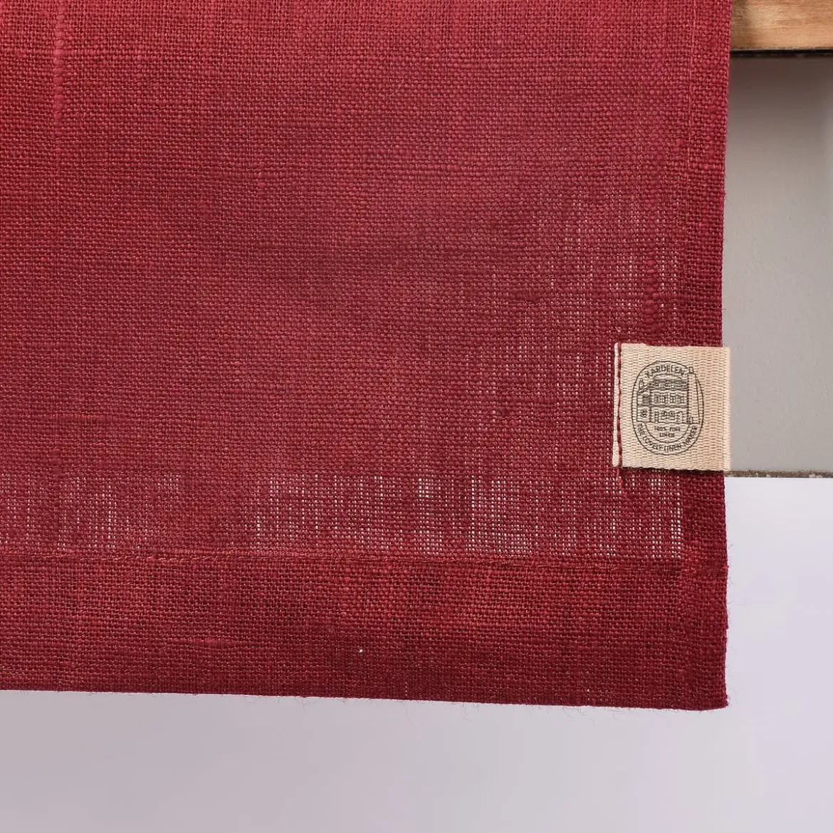 Leinentischläufer Tischläufer Erik 1-lagig 47x150cm wine dunkelrot