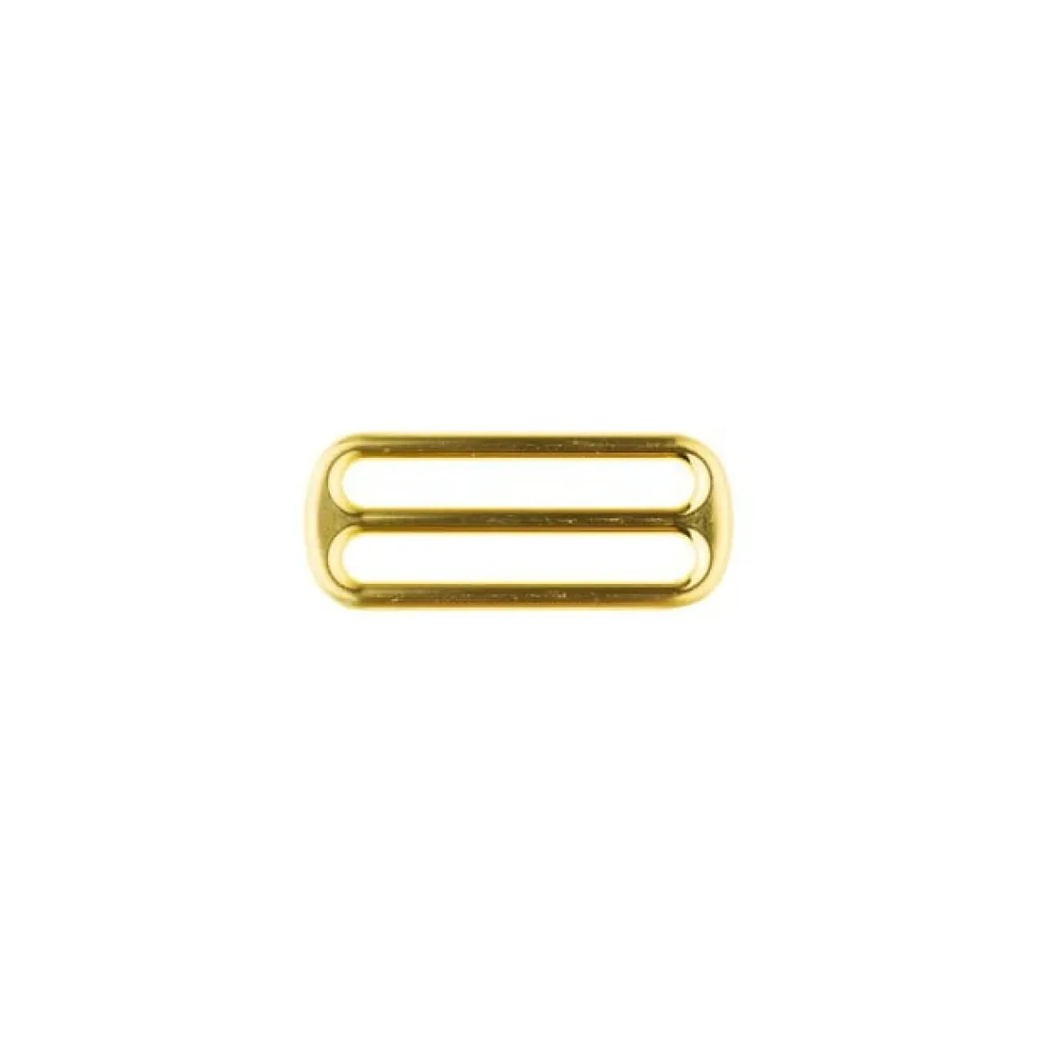 Leiterschnalle Verstellschnalle Dreisteg Gurtversteller Metall goldfarbig 40mm