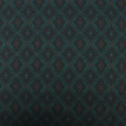 LeQuilt Patchworkstoff Baumwollstoff Popeline Kijani Ethno Rauten petrol 115cm Breite