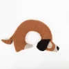 Leschi ® Wärmekissen Hund Bobby goldbraun 100% Bioweizenfüllung
