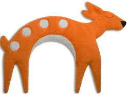 Leschi Wärmekissen Rehkitz orange grau 100% Bioweizenfüllung