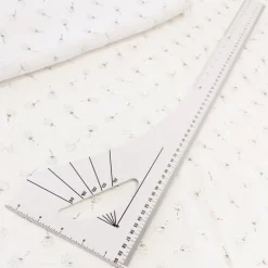Lineal 60cm mit verschiedenen Maßeinheiten weiß schwarz
