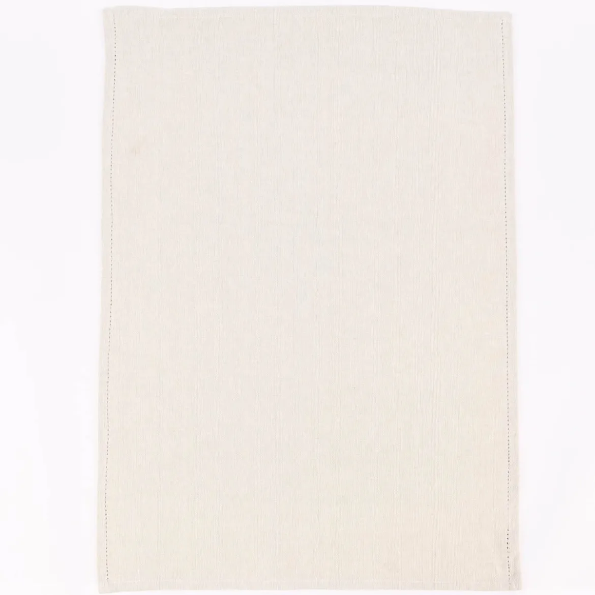 Linen & More 3er Set Geschirrtücher Indi einfarbig ivory 50x70cm