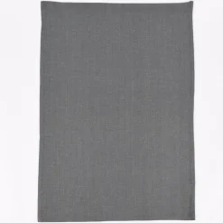 Linen & More 3er Set Geschirrtücher Indi einfarbig grau 50x70cm