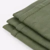 Linen & More 3er Set Geschirrtücher Indi einfarbig army grün 50x70cm