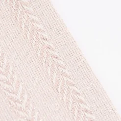Linen & More 2er Set Stoffservietten Fischgrätmuster Metallic rosa 40x40cm