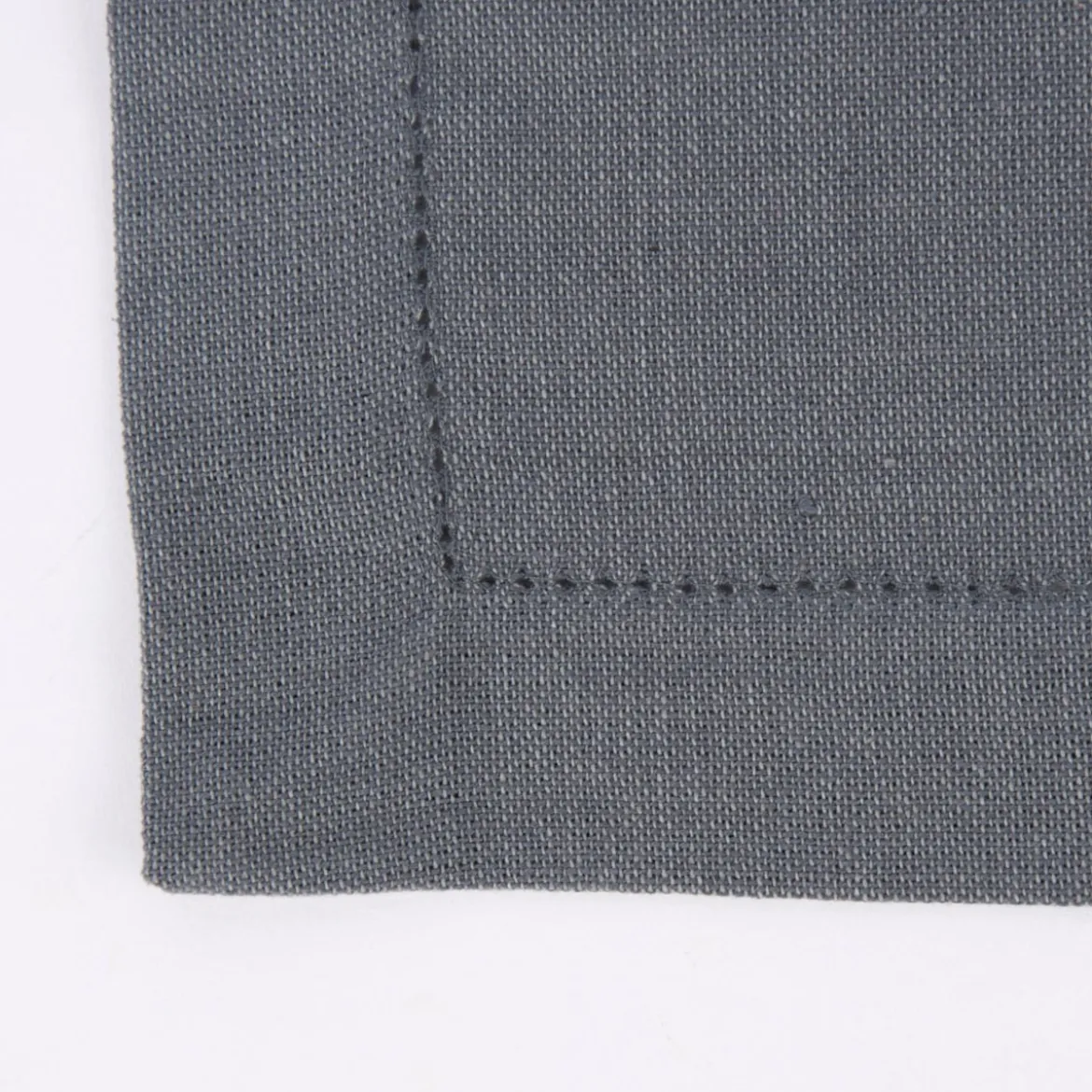 Linen & More Platzset 4er Set Indi einfarbig grau 50x35cm