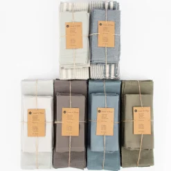 Linen & More Platzsets und Servietten Jazz 8er Set einfarbig taupe