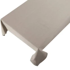 Linen & More Tischdecke Indi einfarbig natur 140x250cm