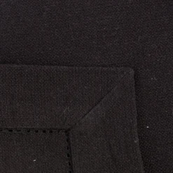 Linen & More Tischdecke Indi einfarbig schwarz 140x250cm