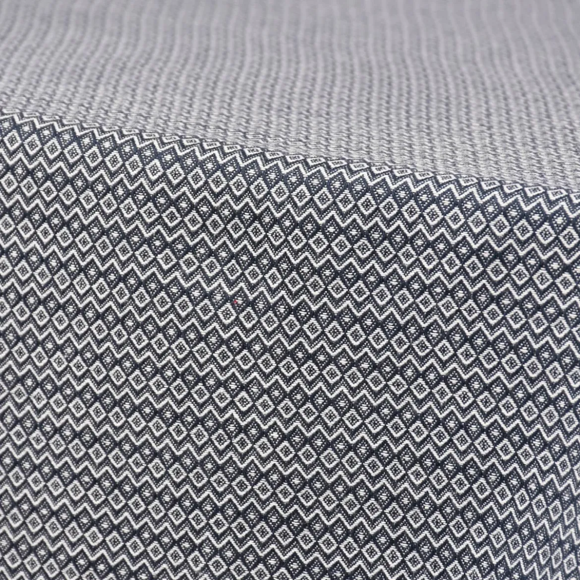 Linen & More Tischdecke Summer Wave gemustert geometrisch blau weiß 140x250cm