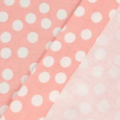 Linen & More Tischläufer Punkte rosa weiß 50x140cm