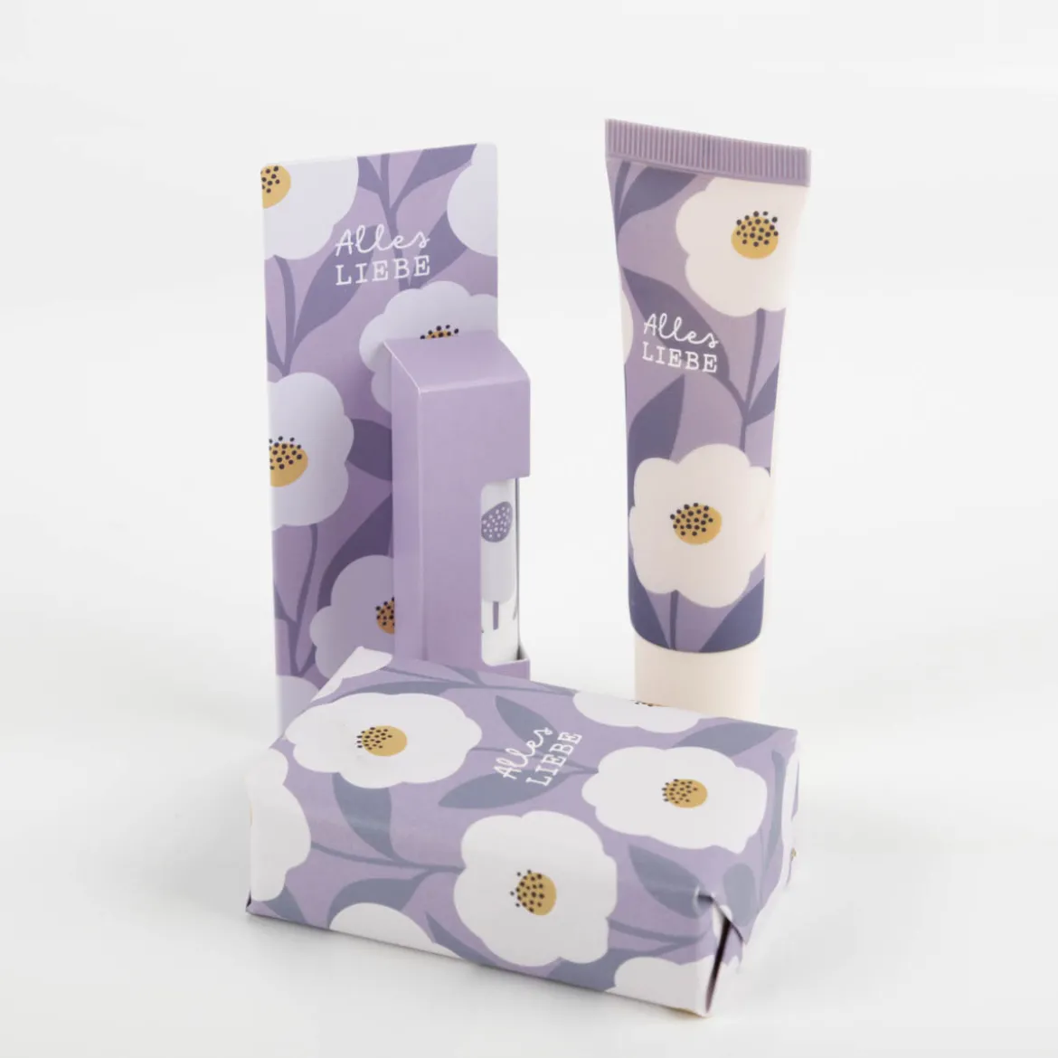 Lippenpflege-Stift Alles Liebe 4,6g mit Bienen- & Pflanzenwachsen von Grafik Werkstatt
