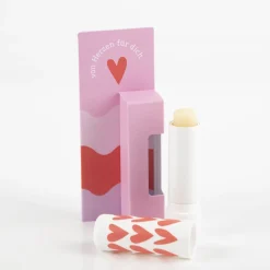 Lippenpflege-Stift von Herzen für dich 4,6g mit Bienen- & Pflanzenwachsen von Grafik Werkstatt
