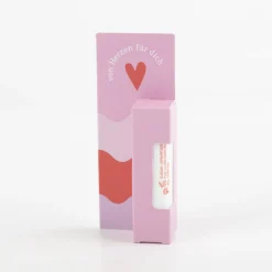 Lippenpflege-Stift von Herzen für dich 4,6g mit Bienen- & Pflanzenwachsen von Grafik Werkstatt