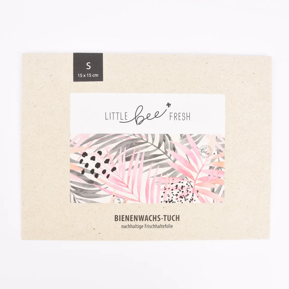 Little bee Fresh Bio Bienenwachstuch Pink Jungle-Motiv verschiedene Größen