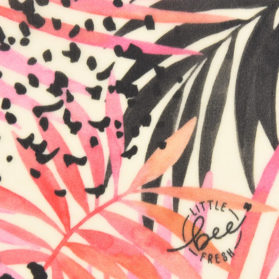 Little bee Fresh Bio Bienenwachstuch Pink Jungle-Motiv verschiedene Größen