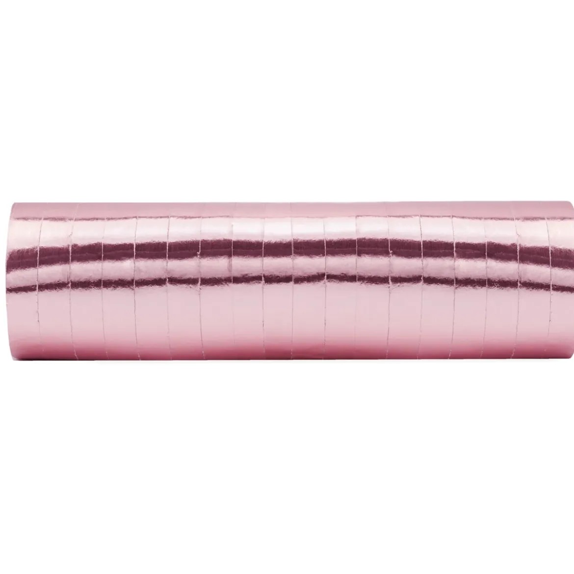 Luftschlangen Papier rosa metallic