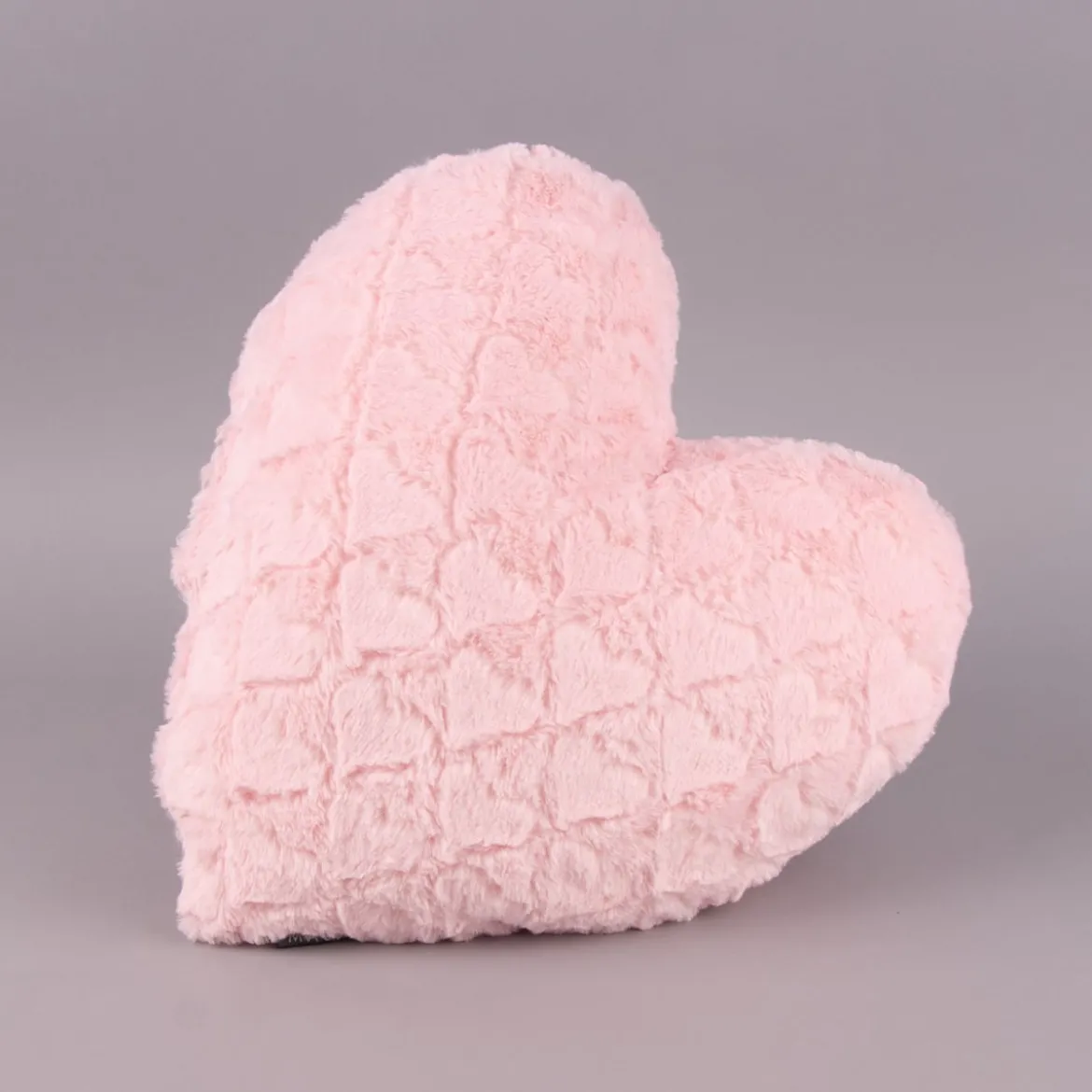 Magma Deko Kissen Fluffy Herzform mit Herzen rosa 40x35cm